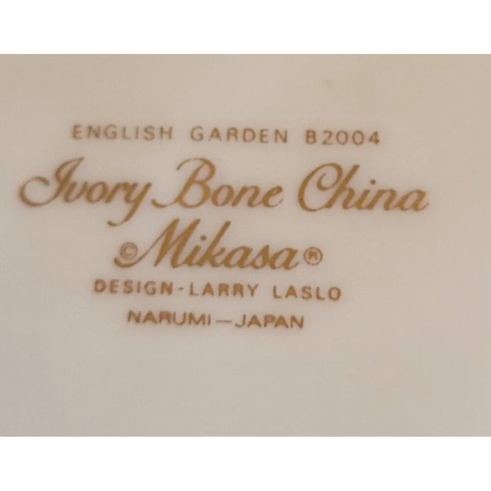 Mikasa Bone China Dish - Larry Laslo - Narumi Japan Gold Trim - Vintage